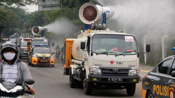 Catat Ini Sebaran Wilayah Penyemprotan Disinfektan PMI Di DKI Jakarta