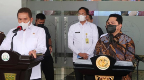 Temui Jaksa Agung Erick Thohir Laporkan Kasus Maskapai Garuda Indonesia