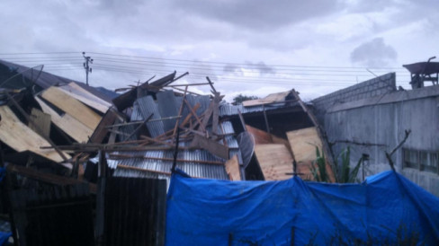 Diterjang Angin Kencang 13 Rumah Warga Bener Meriah Rusak Parah