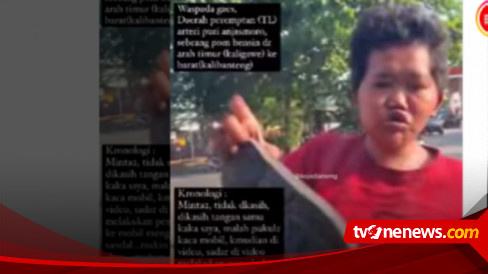 Viral Video Pengemis Marah Lemparkan Sendal Ke Pengendara Mobil Karena