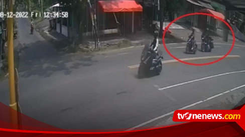 Rombongan Moge Hantam Pengendara Motor Matic Di Kulon Progo