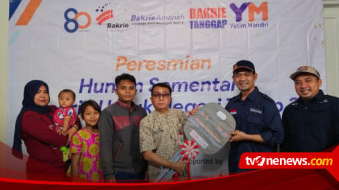 Bakrie Amanah Dan Yatim Mandiri Resmikan Hunian Sementara Tahap Kedua