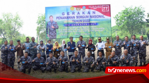 Jaga Ketahanan Pangan Tni Al Lanudal Juanda Gelar Gerakan Penanaman