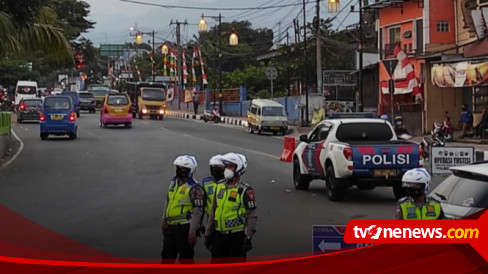 Kondisi Terkini Polres Cianjur Masih Terapkan Sistem Ganjil Genap