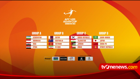 Hasil Lengkap Drawing Piala Asia U Indonesia Satu Grup Dengan