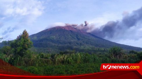 Gunung Kerinci Kembali Erupsi Lontarkan Abu Setinggi 200 Meter