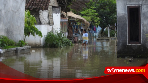 Ratusan Rumah Warga Di Lumajang Terendam Banjir Akibat Luapan Sungai Banter