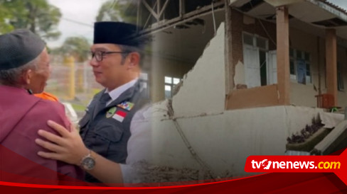 Ridwan Kamil Ikut Makamkan Alinda Dela Korban Tewas Gempa Cianjur Air