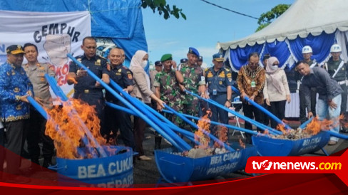 Jutaan Batang Rokok Illegal Senilai Rp Miliar Dimusnahkan Bea Cukai