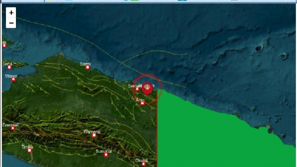 Gempa Magnitudo 5 5 Melanda Kota Jayapura Warga Sempat Panik Lari