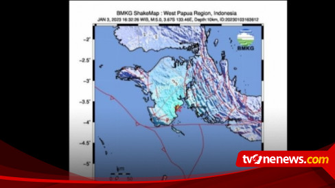 Kaimana Papua Diguncang Gempa Magnitudo Akibat Aktivitas Sesar