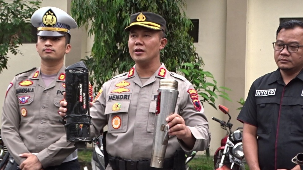 Ganggu Kenyamanan Masyarakat Polres Banjarnegara Sita Motor