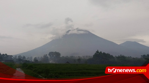 Gunung Semeru Kembali Erupsi Tinggi Letusan Capai 500 Meter