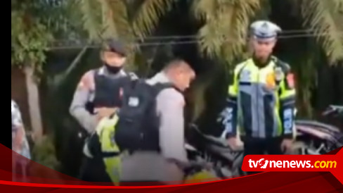 Viral Polisi Keroyok Pemotor Saat Penertiban Balap Liar Warganet