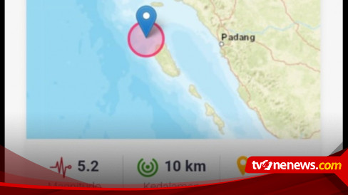 Gempa Magnitudo 5 2 Guncang Nias Selatan BMKG Tak Berpotensi Tsunami