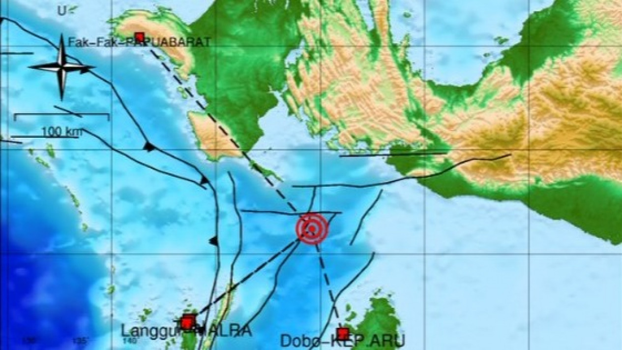 Baru Saja Terjadi Gempa Magnitudo 5 5 Di Maluku