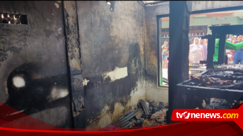 Terjebak Di Dalam Kios Yang Terbakar Seorang Nenek Di Lamongan