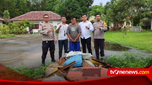 Pelaku Pencurian Ton Besi Tua Di Karimun Ditangkap Oleh Polisi