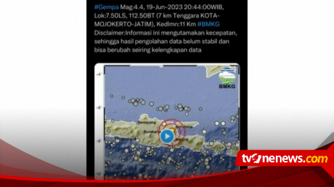 Gempa 4 4 Magnitudo Goyang Kota Mojokerto Ini Yang Dirasakan Warga