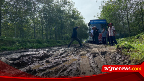 Infrastruktur Jalan Rusak Dan Sulit Dilalui Saat Napak Tilas Dolok