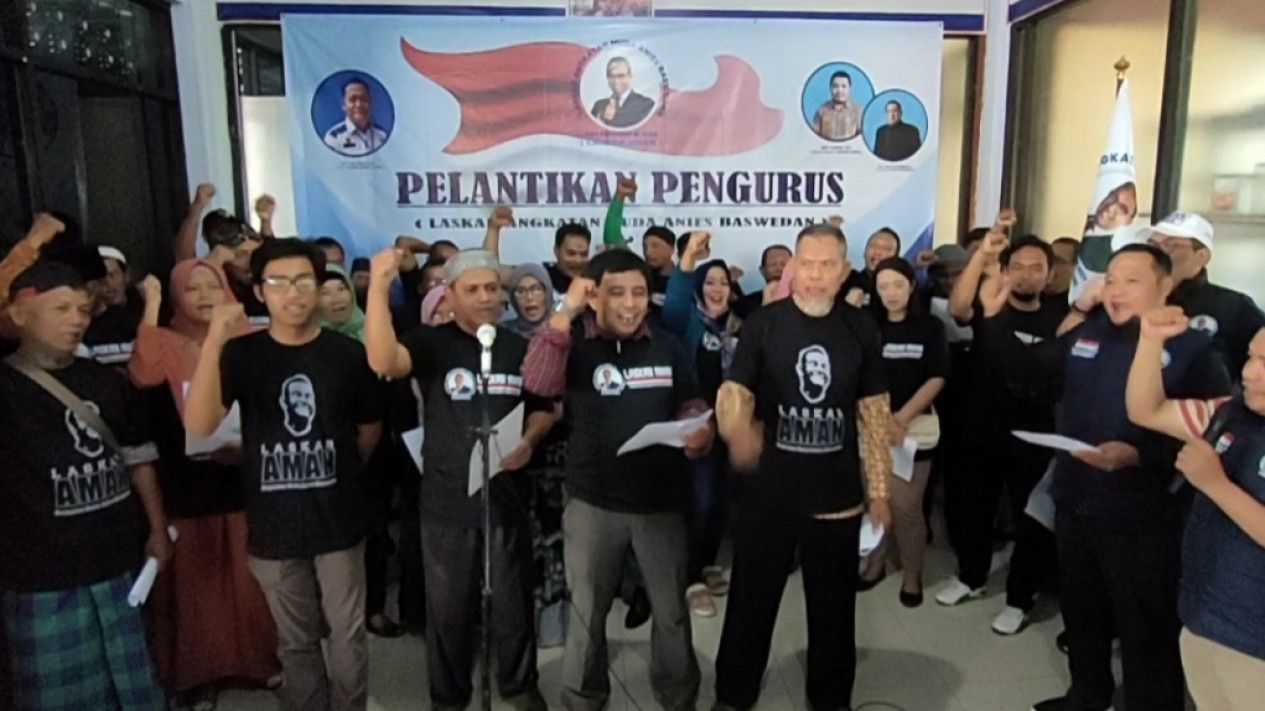 Perkuat Dukungan Anies Di Jatim Laskar Aman Lantik Pengurus Baru