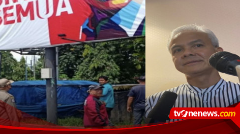 Buntut Baliho Dicopot Oknum TNI Ganjar Pranowo Kita Tanyakan