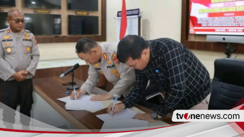 Kpu Karo Beserta Polres Tanah Karo Tanda Tangani Perjanjian Kerjasama