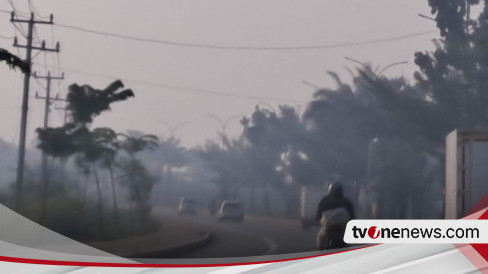 Kabut Asap Akibat Karhutla Landa Palembang Dinkes Sumsel Imbau Warga