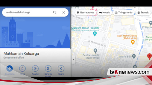 Heboh Posisi Kantor MK Di Google Maps Berubah Jadi Mahkamah Keluarga