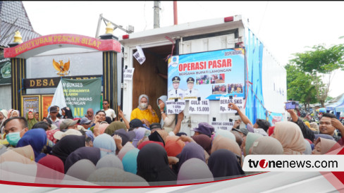 Harga Beras Meroket Pemkab Lamongan Gelar Operasi Pasar Murah