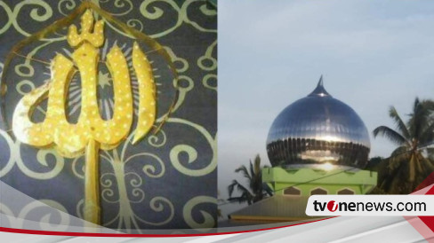 Kepala Kubah Emas Murni Milik Masjid Al Huda Di Kabupaten Buru Hilang