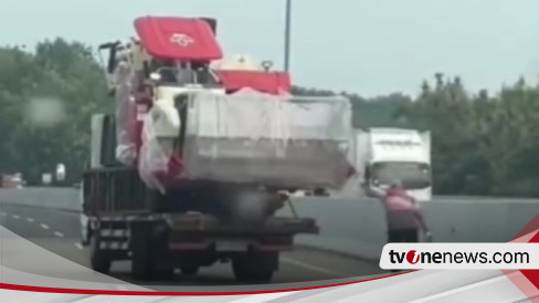 Jasa Marga Jelaskan Kronologis Video Viral Truk Jalan Sendiri Di Tol