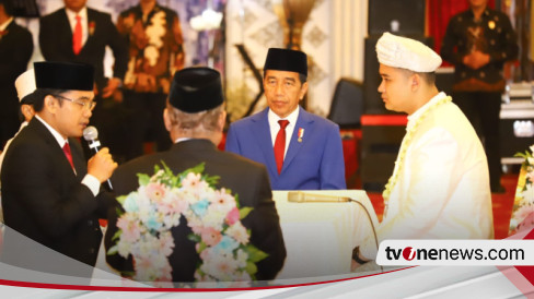 Berita Foto Presiden Jokowi Jadi Saksi Nikah Putra Wamenaker