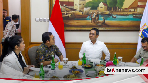 Terima Jajaran Redaksi Tvonenews Pj Gubernur Dki Meminta Media