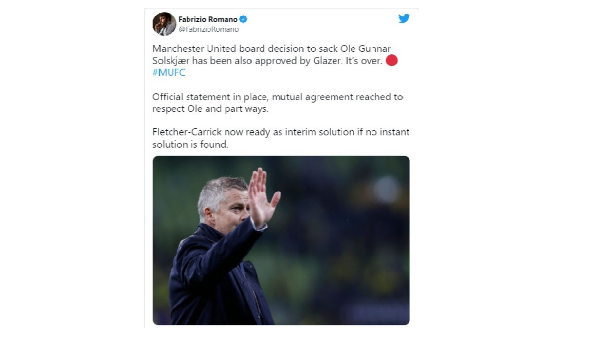 Ole Gunnar Solskjaer Dipecat?