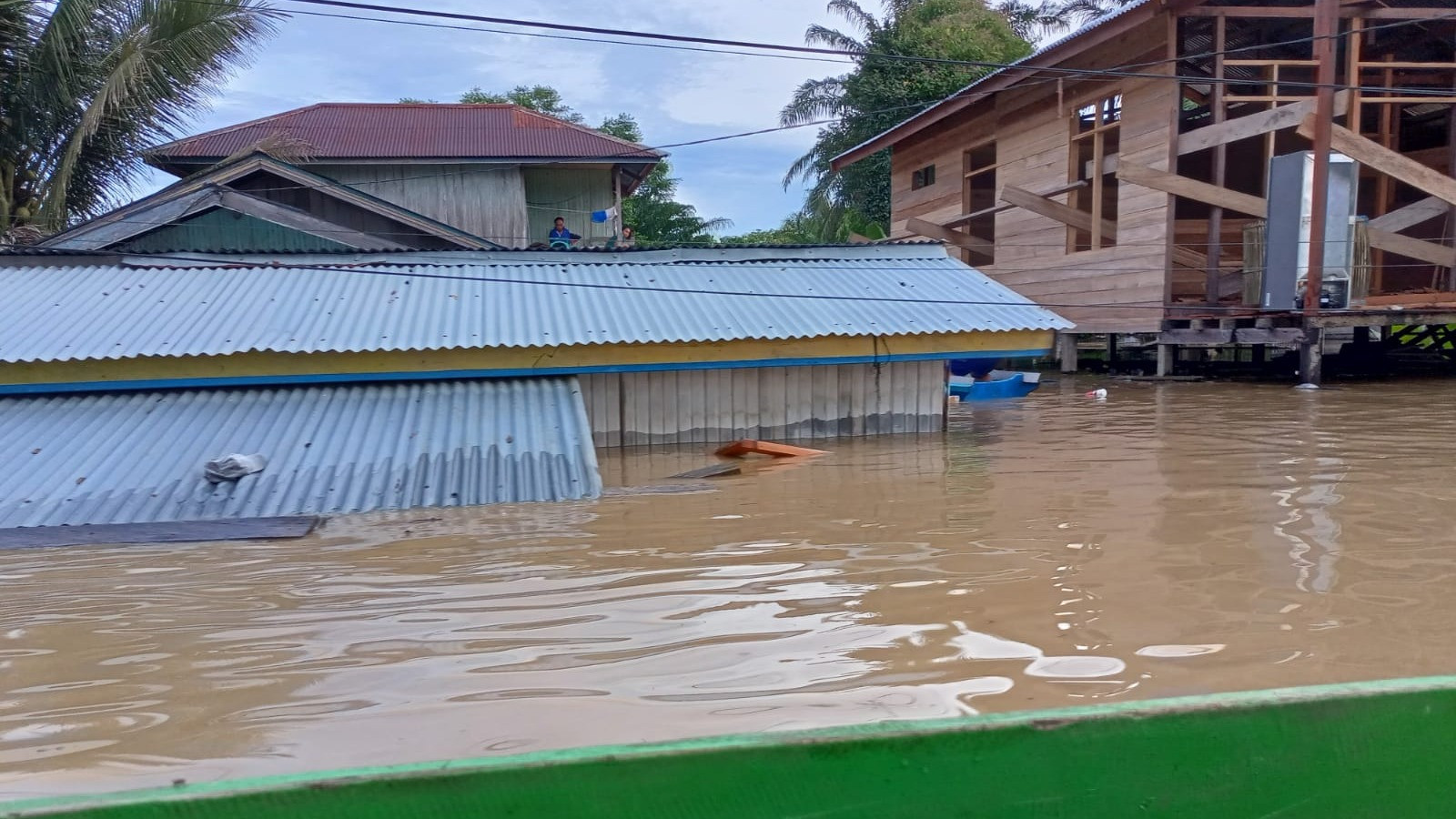 Hujan Deras Melanda Wilayah Sabah Malaysia, Belasan Desa di Nunukan Kalimantan Utara Terendam Banjir