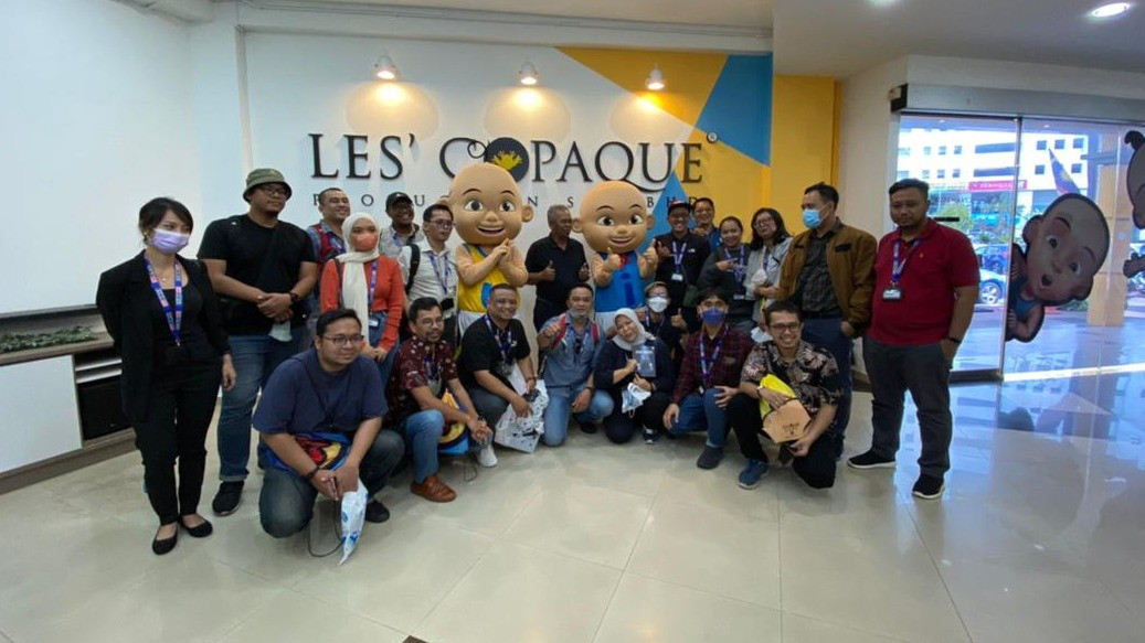 Kunjungan media dari Indonesia ke Les  Copaque Production, Selangor, Malaysia, 29/6/2022.