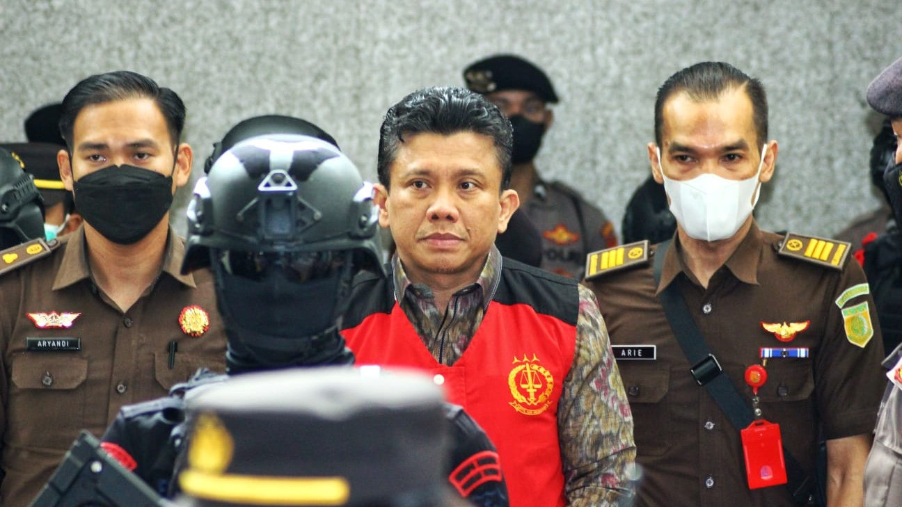 Ferdy Sambo tiba di PN Jaksel untuk menjalani sidang Kasus Obstruction of Justice, Kamis (20/10/2022).