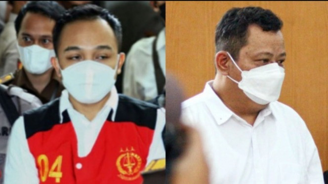 Terdakwa Ricky Rizal dan Kuat Ma ruf dalam sidang kasus pembunuhan berencana Brigadir J.
