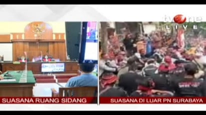 Sidang vonis Mas Bechi, Kamis (17/11/2022).