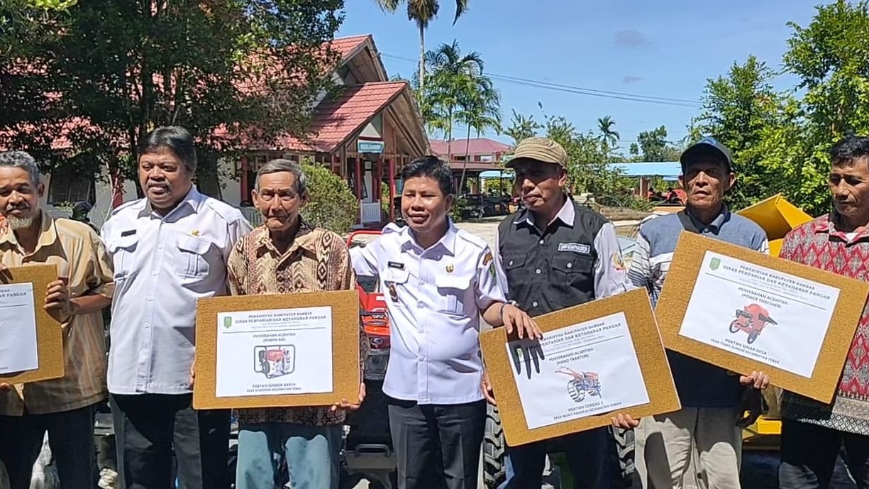 Bupati Kabupaten Sambas, H. Satono menyampaikan bahwa Sambas merupakan daerah pertanian.