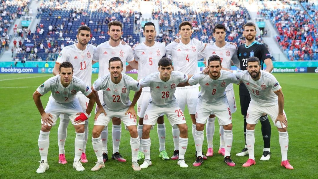 Skuad tim Nasional Spanyol saat EURO 2020