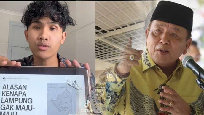 Tiktoker Bima Yudho Saputro sebut Gubernur Lampung, Arinal Djunaidi Maki-Maki Orang Tuanya