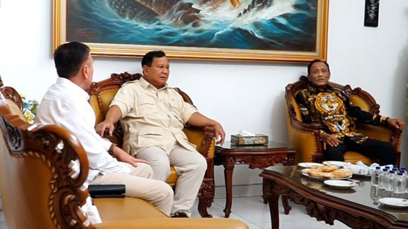 Prabowo Subiakto Silaturahmi ke Mantan Komandannya, Subagyo Hadi Siswoyo