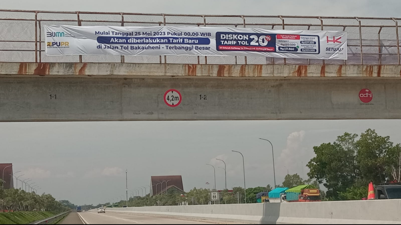 Tarif Tol Lampung Ruas Bakauheni-Terbanggi Besar Naik Muali 25 Mei 2023 ...