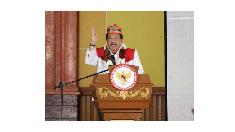 Kepala BPIP Prof. Drs. KH. Yudian Wahyudi, M.A., Ph.D., menjadi Keynote Speaker Seminar Pembinaan Ideologi Pancasila dalam Kerangka Peneguhan Integritas Kebangsaan, di IAIN Palangkaraya, Kalimantan Tengah pada Jumat (28/7/2023).