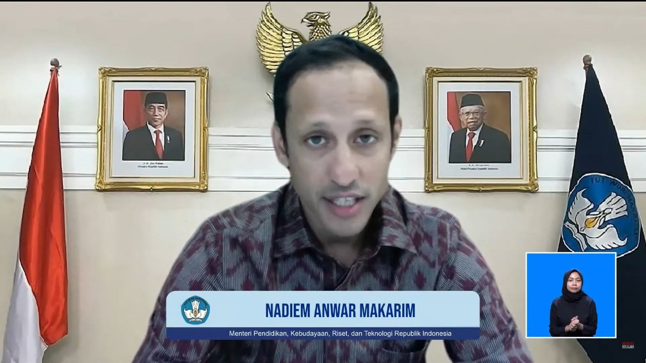 Menteri Pendidikan, Kebudayaan, Riset, dan Teknologi, Nadiem Anwar Makarim