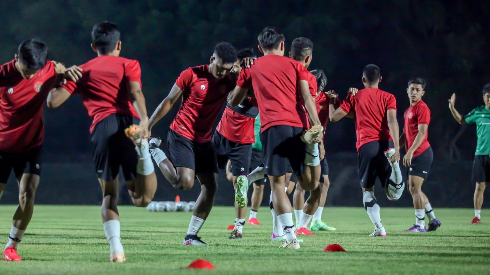 Timnas Indonesia U-23 telah menjalani latihan terakhir.