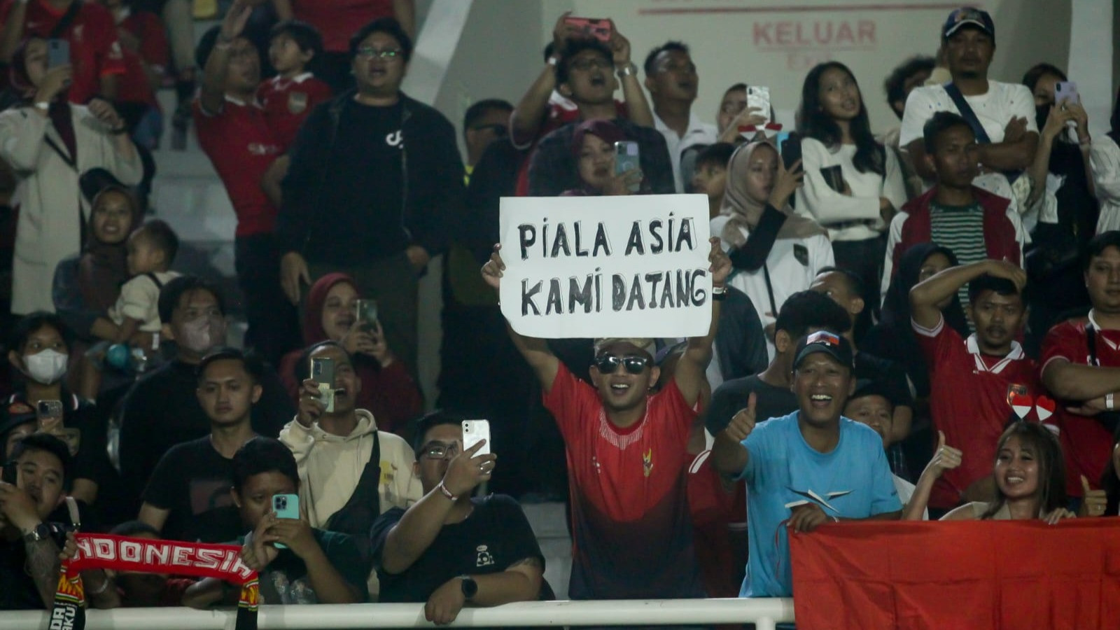 Penonton pertandingan Indonesia vs Turkmenistan