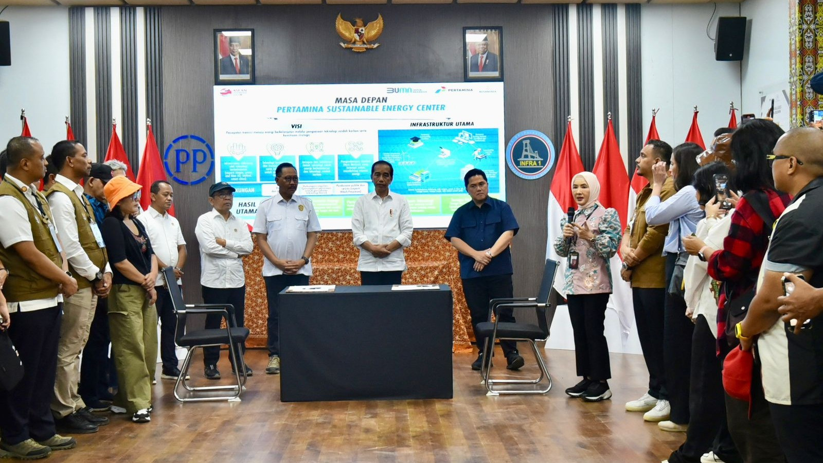 PT Pertamina (Persero) menjalin kerja sama dengan Otorita Ibu Kota Nusantara (OIKN) untuk mengembangkan Pertamina Sustainable Energy Center (Pusat Energi Berkelanjutan) di IKN.